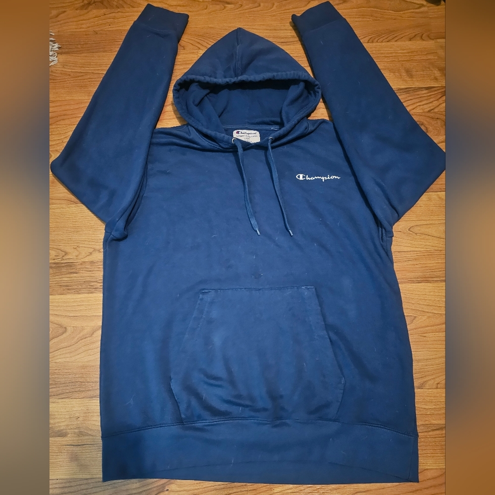 Large,men,royal blue,champion hoodie